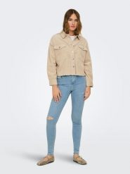 ONLY Kurtka przejściowa w kolorze beżowym rozmiar: XL. Brązowe kurtki ONLY, xl, bez wzorów, bez kaptura. Za 150.95 zł.