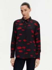 Morgan Koszula 251-CKISS.F Czarny Regular Fit. Czarne koszule Morgan, bez wzorów, z syntetyku, bez kołnierzyka, bez ramiączek. Za 239.99 zł.