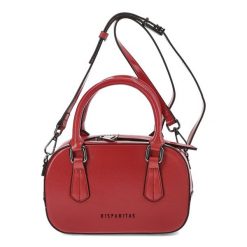 Czerwona Stylowa Torebka Hispanitas Elegancki Kuferek Damski. Czerwone torebki klasyczne Hispanitas, bez wzorów, ze skóry ekologicznej, eleganckie, na ramię, bez dodatków. Za 399.00 zł.