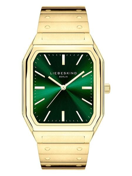 Liebeskind Zegarek kwarcowy w kolorze złoto-zielonym rozmiar: onesize. Zielone, analogowe zegarki Liebeskind, ze stali. Za 424.06 zł.