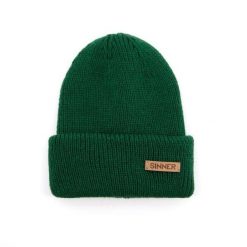 Czapka SINNER Maka Beanie, zielona. Zielone czapki zimowe SINNER, bez wzorów, sportowe. Za 230.00 zł.