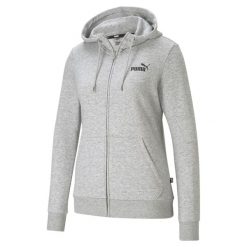 Bluza sportowa damska Puma B23605. Czarne bluzy z kapturem Puma, na jesień, m, bez wzorów, z bawełny, z kapturem, do biegania. Za 318.40 zł.