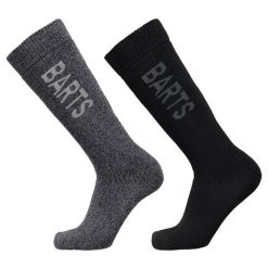 Skarpety narciarskie Barts Basic 2 Pack. Czarne skarpetki Barts, bez wzorów. Za 119.00 zł.
