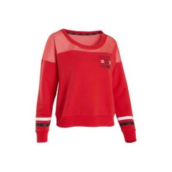 Bluza do tańca miejskiego damska. Czarne bluzy DOMYOS, bez wzorów, z bawełny, bez ramiączek, bez kaptura. Za 79.99 zł.