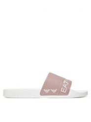 EA7 Emporio Armani Klapki 7X000110 AF15128 M0109 Beżowy. Brązowe klapki EA7 Emporio Armani, bez wzorów, z tworzywa sztucznego, bez obcasa, bez zapięcia. Za 159.99 zł.