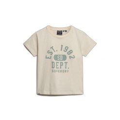 Dopasowana koszulka z motywem dla kobiet Superdry Athletic. Białe t-shirty sportowe Superdry, xs, bez wzorów, bez ramiączek. Za 137.00 zł.