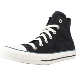 Buty CONVERSE CHUCK TAYLOR ALL STAR CONTRAST SUEDE Czarny. Czarne buty trekkingowe Converse, z tkaniny, bez zapięcia. Za 363.50 zł.