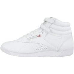 Buty Free Style Hi Rozmiar 40.5 Biały - 22431. Białe buty treningowe Reebok, na wiosnę, bez wzorów, z materiału, bez zapięcia. Za 456.00 zł.