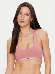 Tommy Hilfiger Biustonosz top UW0UW04143 Różowy. Czerwone biustonosze Tommy Hilfiger, xs, bez wzorów, z bawełny, bez kołnierzyka, bez ramiączek. Za 89.99 zł.