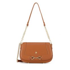 Torebka Beverly Hills Polo Club. Brązowe listonoszki Beverly Hills Polo Club, bez wzorów, bez dodatków. Za 199.99 zł.