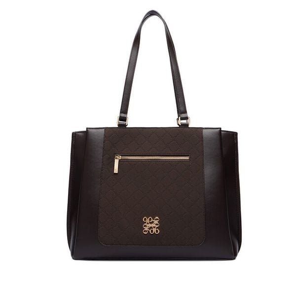 Torebka Nine West. Brązowe shopper bag Nine West, bez wzorów, bez dodatków. Za 266.99 zł.