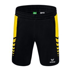 Spodenki robocze Erima Six Wings Multicolor Junior. Czarne szorty Erima, bez wzorów, z materiału. Za 234.99 zł.