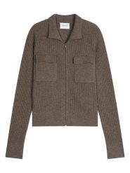 Perfect Cashmere Kaszmirowy kardigan "Sara" w kolorze szarobrązowym rozmiar: XXL. Brązowe swetry Perfect Cashmere, xxl, bez wzorów, z kaszmiru, bez ramiączek. Za 630.99 zł.