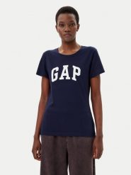 Gap T-Shirt 729555-00 Granatowy Regular Fit. Niebieskie t-shirty GAP, m, bez wzorów, z bawełny, bez kołnierzyka, bez ramiączek. Za 99.99 zł.