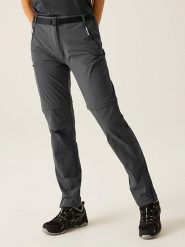 Regatta Spodnie funkcyjne Zipp-Off "Xert III" w kolorze antracytowym rozmiar: 23. Czarne spodnie dresowe Regatta, bez wzorów, z materiału. Za 97.51 zł.