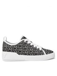 DKNY Trampki K3415881 Czarny. Czarne trampki DKNY, bez wzorów, z materiału, bez zapięcia. Za 439.99 zł.