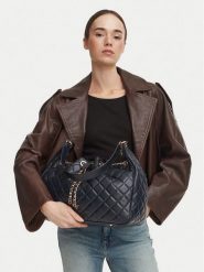 Guess Torebka Juliet HWQG24 56010 Granatowy. Niebieskie torebki klasyczne Guess, z aplikacjami, ze skóry, bez dodatków. Za 674.99 zł.