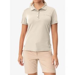 Koszulka damska Vaude Essential Polo Shirt. Brązowe t-shirty sportowe Vaude, bez wzorów, bez ramiączek. Za 224.99 zł.