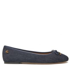 Baleriny LAUREN RALPH LAUREN. Niebieskie baleriny Lauren Ralph Lauren, bez wzorów, bez obcasa, bez zapięcia. Za 349.99 zł.
