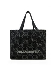 KARL LAGERFELD Torebka A1W50023 Czarny. Czarne shopper bag KARL LAGERFELD, bez wzorów, z materiału, bez dodatków. Za 219.99 zł.