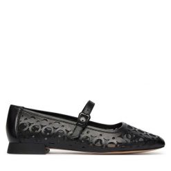 Baleriny Caprice. Czarne baleriny Caprice, bez wzorów, bez obcasa, bez zapięcia. Za 399.99 zł.