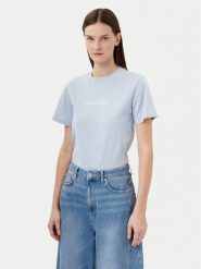 Calvin Klein T-Shirt Hero Logo K20K205448 Niebieski Regular Fit. Niebieskie t-shirty Calvin Klein, m, bez wzorów, z bawełny, bez kołnierzyka, bez ramiączek. Za 109.99 zł.