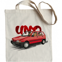 Fiat Uno — torba. Torby podróżne nikiniki, bez wzorów, z bawełny, na ramię. W wyprzedaży za 24.65 zł.