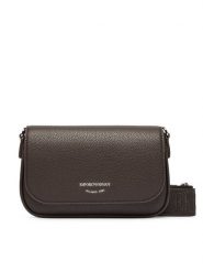 Emporio Armani Torebka EW000538 AF12036 M6458 Brązowy. Brązowe listonoszki Emporio Armani, bez wzorów, ze skóry, bez dodatków. Za 869.99 zł.