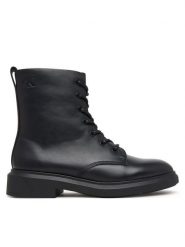 Calvin Klein Trzewiki Sporty Boot Lace Up Lth HW0HW03188 Czarny. Czarne botki Calvin Klein, bez wzorów, ze skóry, sportowe, bez obcasa, na płaskiej podeszwie, bez zapięcia. Za 699.99 zł.