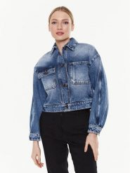 Weekend Max Mara Kurtka jeansowa Assenzi 2350411037 Niebieski Regular Fit. Niebieskie kurtki Weekend Max Mara, bez wzorów, z bawełny, bez kaptura. Za 749.99 zł.