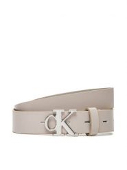 Calvin Klein Pasek Damski Monogram Plaque Buckle 25Mm LV04K7017G Biały. Brązowe paski Calvin Klein, bez wzorów, ze skóry. Za 239.99 zł.