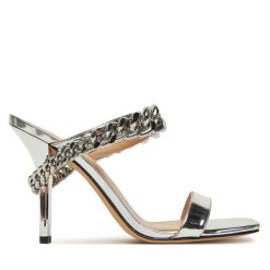 Klapki MICHAEL Michael Kors. Szare klapki MICHAEL Michael Kors, bez wzorów, bez obcasa, bez zapięcia. Za 619.99 zł.