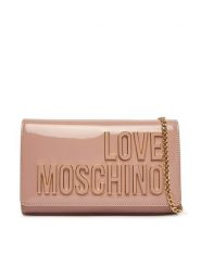 LOVE MOSCHINO Torebka JC4251PP0OKE160A Różowy. Czerwone kopertówki Love Moschino, bez wzorów, ze skóry, wizytowe, bez dodatków. Za 719.99 zł.