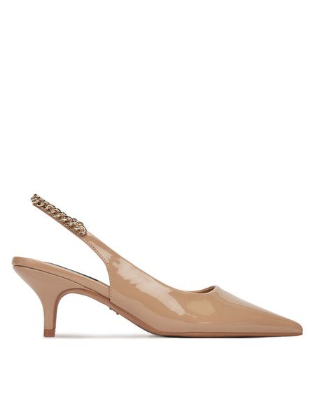 Nine West Czółenka PXSH28-31 Beżowy. Brązowe czółenka Nine West, bez wzorów, ze skóry, bez obcasa, bez zapięcia. Za 229.99 zł.