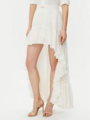 Marciano Guess Spódnica maxi 5GGD34 7317A Biały Regular Fit. Białe spódnice Marciano Guess, z aplikacjami, z syntetyku, maxi. Za 749.99 zł.