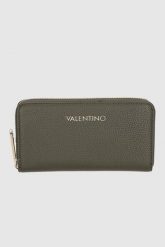 VALENTINO Zielony portfel Ring Re. Zielone portfele Valentino by Mario Valentino, bez wzorów. W wyprzedaży za 199.99 zł.
