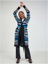 Orsay Kardigan w kolorze czarno-niebieskim rozmiar: L. Czarne swetry Orsay, l, bez wzorów, z tkaniny, bez ramiączek. Za 111.95 zł.