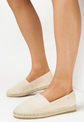 Beżowe Espadryle z Jutową Podeszwą Aranna. Brązowe espadryle Born2be, bez wzorów, z okrągłym noskiem, bez obcasa. W wyprzedaży za 79.99 zł.