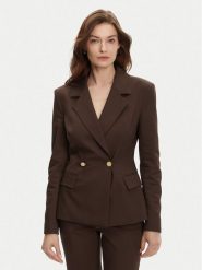 Marciano Guess Marynarka 5GGN24 7311A Brązowy Regular Fit. Brązowe marynarki i żakiety Marciano Guess, z aplikacjami, z bawełny, bez ramiączek. Za 1,219.00 zł.