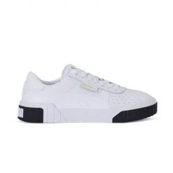 Buty do chodzenia damskie Puma Cali W. Białe buty sportowe lifestyle Puma, bez wzorów, z materiału, sportowe, bez zapięcia. Za 140.57 zł.