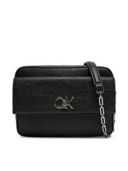 Calvin Klein Torebka Ck Pocket Camera Bag_Tex K60K613239 Czarny. Czarne kopertówki Calvin Klein, bez wzorów, ze skóry, wizytowe, bez dodatków. Za 289.99 zł.