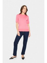 SAINT TROPEZ Sweter w kolorze różowym rozmiar: S. Różowe swetry Saint Tropez, s, bez wzorów, z wiskozy, klasyczne, bez ramiączek. Za 69.99 zł.