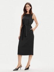 Weekend Max Mara Sukienka codzienna Baiardo 2415221021 Czarny Regular Fit. Czarne sukienki Weekend Max Mara, na co dzień, bez wzorów, z syntetyku, bez kołnierzyka, bez ramiączek, proste. Za 629.99 zł.