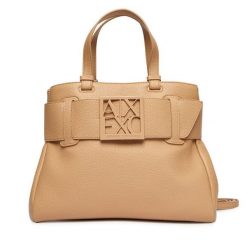 Torebka Armani Exchange. Brązowe torebki klasyczne Armani Exchange, bez wzorów, klasyczne, bez dodatków. Za 709.99 zł.