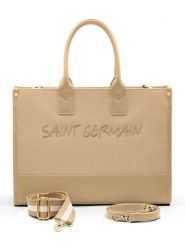 ATELIERS SAINT GERMAIN Skórzana torebka w kolorze beżowym - 39 x 29 x 15 cm rozmiar: onesize. Brązowe torebki klasyczne ATELIERS SAINT GERMAIN, bez wzorów, z materiału, przez ramię, bez dodatków. Za 565.99 zł.