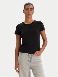 Armani Exchange T-Shirt XW002293 AF17173 UC001 Czarny Slim Fit. Czarne t-shirty Armani Exchange, xl, bez wzorów, z bawełny, bez kołnierzyka, bez ramiączek. Za 282.64 zł.