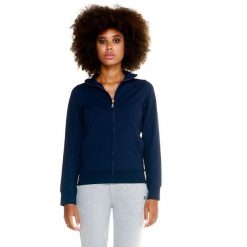Damska bluza Leone Basic z zamkiem błyskawicznym na całej długości. Niebieskie bluzy LEONE 1947 APPAREL, l, bez wzorów, z tkaniny, sportowe, bez ramiączek, bez kaptura. W wyprzedaży za 167.70 zł.