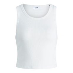 Damski tank top JJXX fallon. Białe topy JJXX, bez wzorów, z bawełny, bez kołnierzyka, bez ramiączek. Za 111.00 zł.