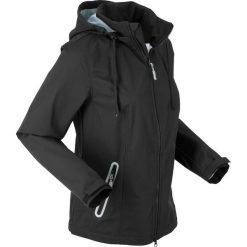 Kurtka softshell, bardzo lekka, z workiem do spakowania bonprix czarny. Kurtki marki bonprix. Za 124.99 zł.