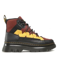 Trapery Dr. Martens. Brązowe traperki Dr Martens, bez wzorów, bez obcasa, bez zapięcia. Za 799.99 zł.
